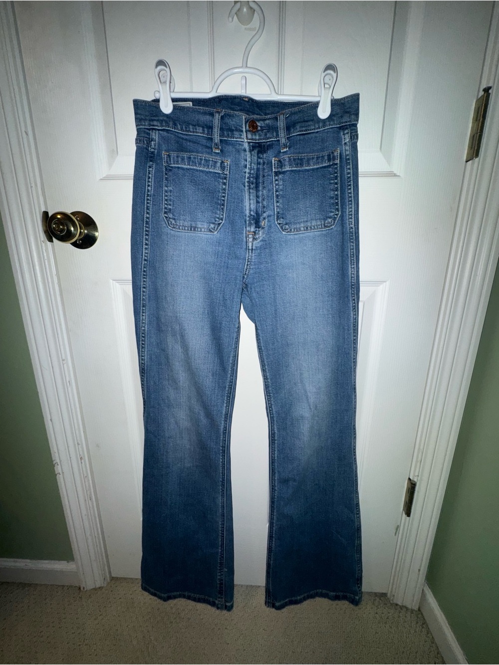 Gap High Rise Flare Jeans in Medium Wash